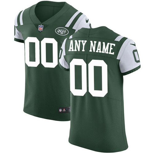 Men's New York Jets Green Team Color Vapor Untouchable Custom Elite NFL Stitched Jersey